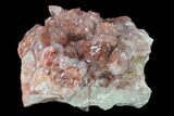 Natural, Red Quartz Crystal Cluster - Morocco #135698-1